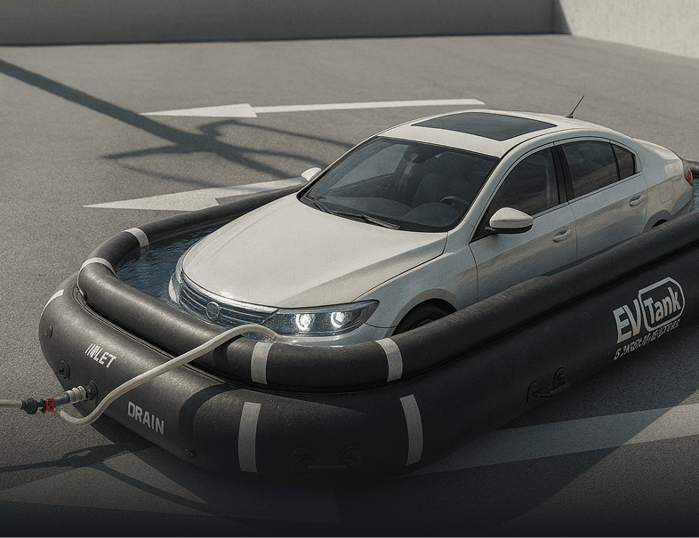 바닥이 없는 세계 최초
이동식 침수 시스템